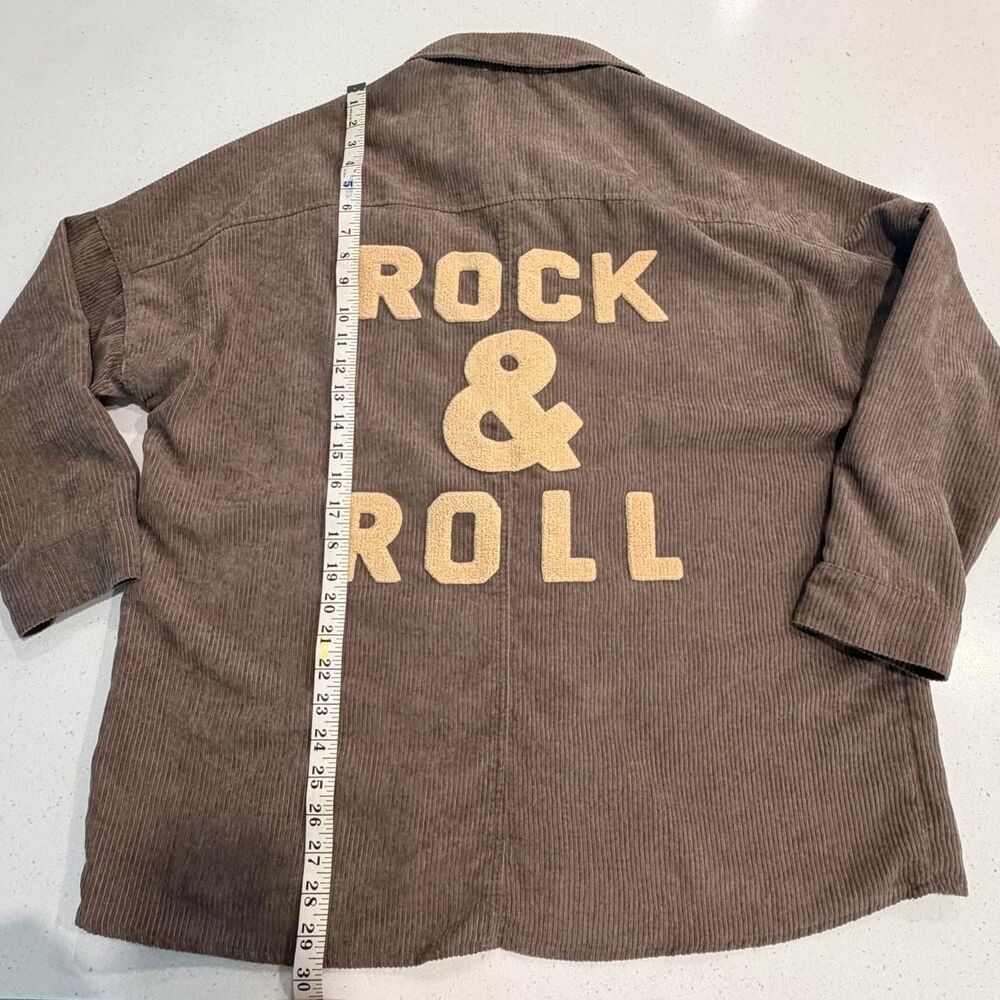 Women's Brown and Tan Shirt